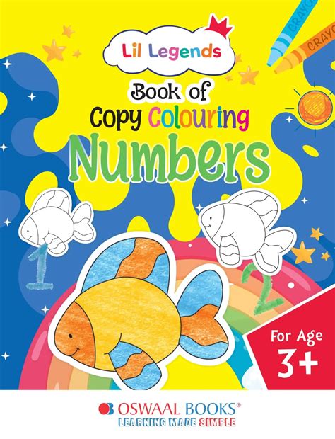 Oba Lil Legends Copy Colouring For Kids To Learn About (Numbers 1-10 ...