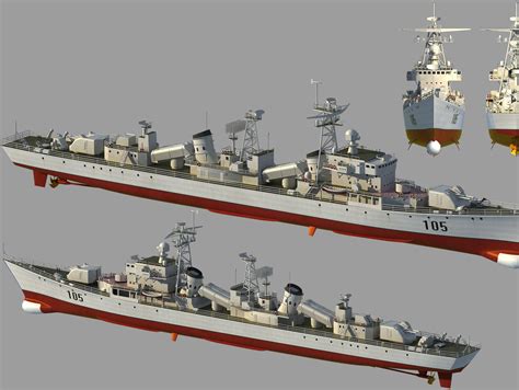 俄罗斯 苏联 战舰 驱逐舰 反潜驱逐舰-cg模型免费下载-CG99