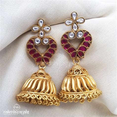 Silver Gold Plated Earrings – Page 27 – Nakoda Payals