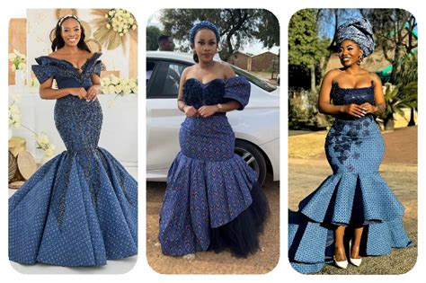 Trendy and Lovely Shweshwe traditional Wedding Dresses | FASHIONDESIGNSBLOG