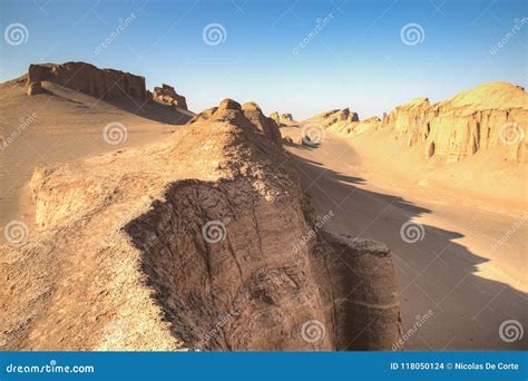 Dasht-e Lut Desert Near Kerman, Iran Stock Photo - Image of landscape ...