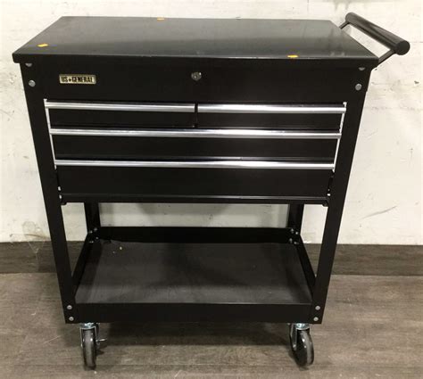Lot - US General Rolling Metal Tool Cart