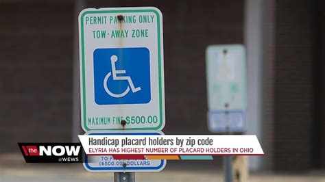 Ohio handicap placard holders by zip code