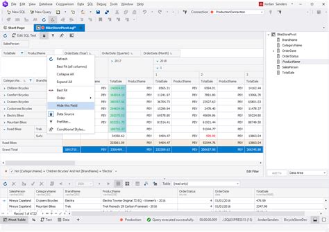 Pivot Table in SQL Server 的图像结果