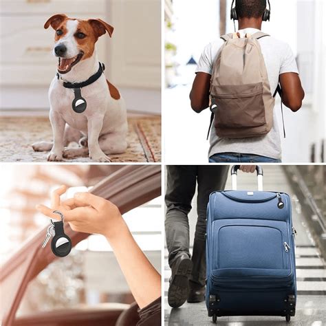 Buy AirTag Holder with Keychain -AirTag case with Anti-Lost Keychain ...