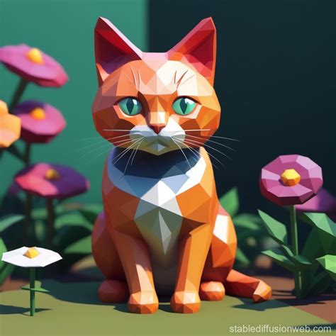 low poly cat in ps1 game style Prompts | Stable Diffusion Online