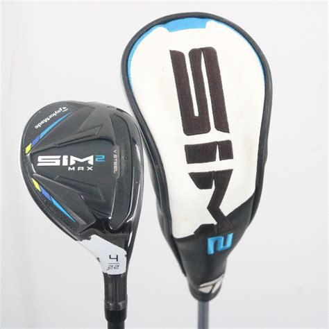 TaylorMade SIM 2 Max Rescue 4 Hybrid 22 Deg KBS Max 55 Senior Flex RH ...