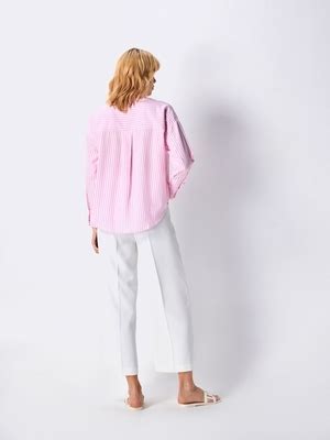 Pink & white stripe cotton Shirt