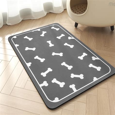 Amazon.com: Pet Feeding Mat-Absorbent Dog Mat for Food and Water Bowl ...