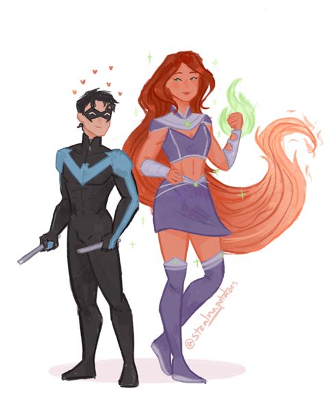 Nightwing and Starfire art by stealingpotatoes. : r/RoleReversal