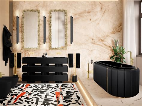MODERN CONTEMPORARY BATHROOM WITH INKAHOLIC RUG - ROOM BY ROOM - RUG ...