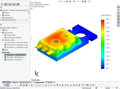 Image result for Static Thermal Simulation SolidWorks