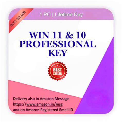 Win 11 Pro win 10 pro Product License Key - 1 User Lifetime Validity ...