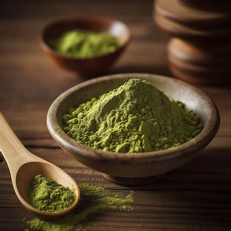 Matcha Green Tea Powder in Rustic Bowls | Pictures of food ...