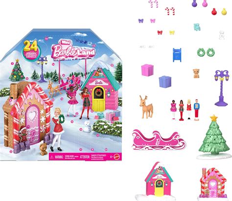 Amazon.com: Barbie Mini Land Collectible Advent Calendar with 1.5-Inch ...