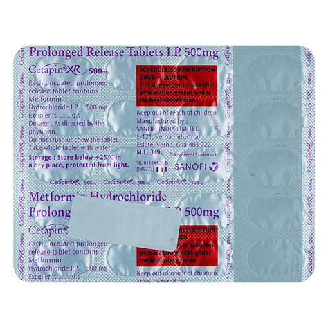 Cetapin XR 500 mg Tablet | Uses, Side Effects, Price | Apollo Pharmacy