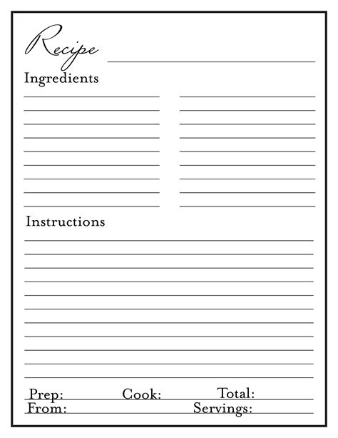 Plain Blank Recipe Book at Will Cornish blog