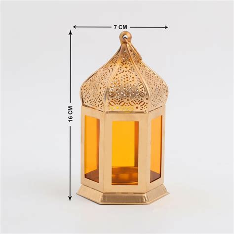 Buy Salsa Glass and Metal Moroccan Hanging Lantern from Home Centre at ...