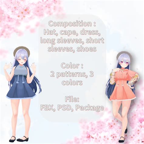 [桔梗] SpringHaze_CapeDress - Byanka - BOOTH