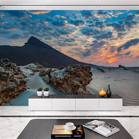 Buy QDAXZJPRLB Canvas Print Wallpaper Sunset at Ras Siyan Self Adhesive ...