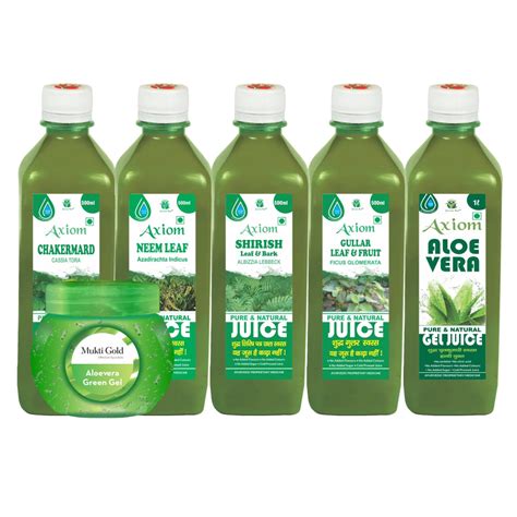 Skin Disorders Combo of Chakermard Juice 500ml + Neem Leaf Juice 500ml ...