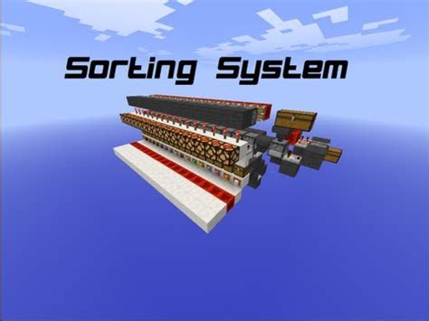 Image result for Side Profile of Double Stack Sorting System Minecraft