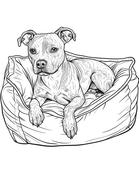 Premium Photo | Coloring pages pit bull dog coloring pages pit bull dog ...