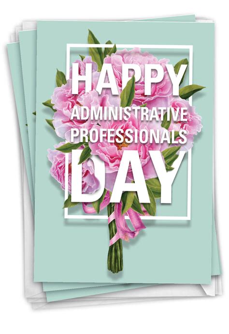 Flowers for Administrative Professionals Day Pack of 3 Cards