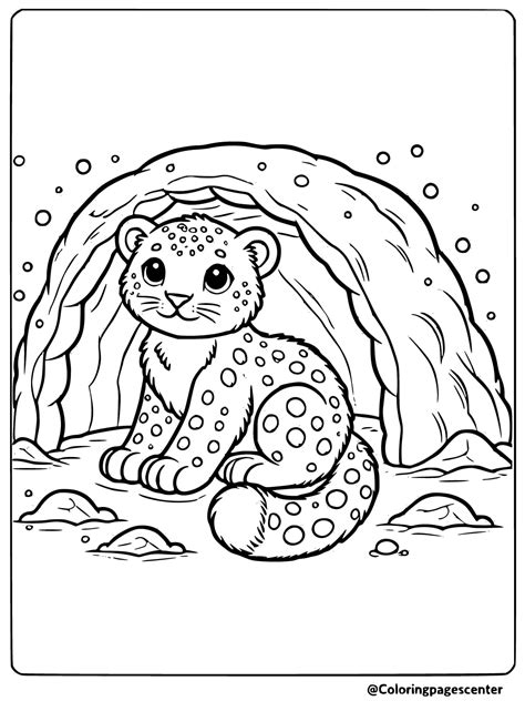Realistic Leopard Coloring Pages