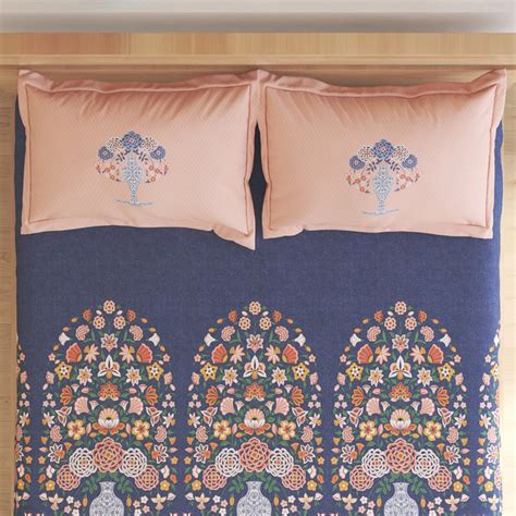 Buy Amaya Meroli Cotton 144TC Printed 3Pcs Super King Bedsheet Set from ...