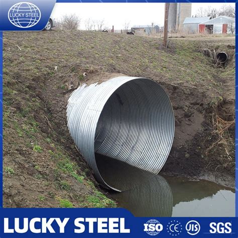 Metal Corrugated Culvert Steel Pipe for Subgrade Drainage Ditch - Metal ...