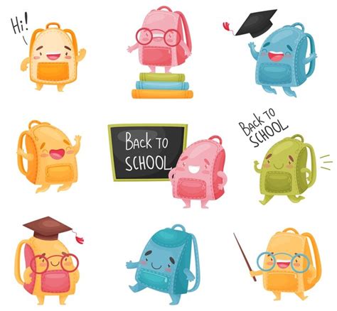School Bags Cartoon 的图像结果
