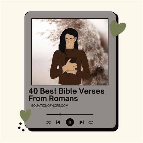 40 Best Bible Verses From Romans - EQUATIONOFHOPE
