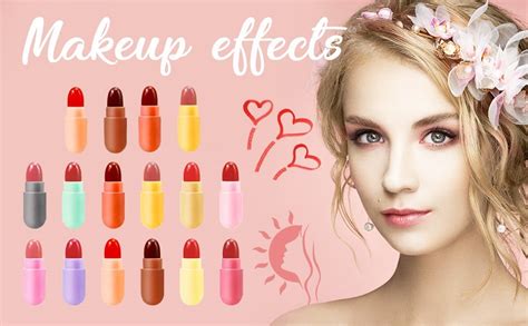 Buy HUDACRUSH Beauty Mini Bullet | Capsule Style Lipstick Set Herbs ...