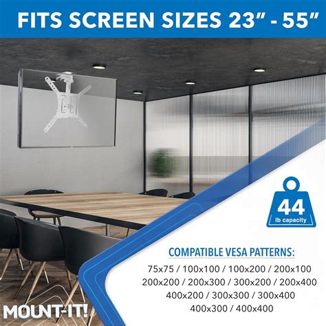 Mount-It! Flip Down TV Mount | Folding Ceiling TV India | Ubuy
