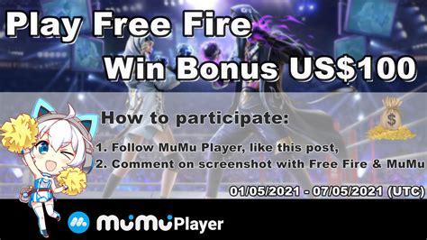 MuMu Player GIVEAWAY: Play Free Fire and win US$100 now