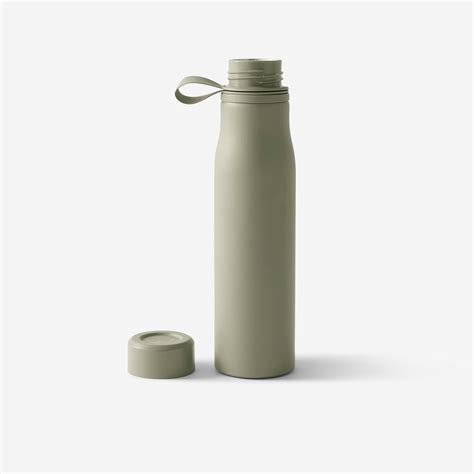 Aluminium Fitness Water Bottle 750 ml - Khaki - Decathlon