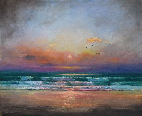 Richard Blowey Original Oil Painting Zennor Head Cornwall Cornish Seascape Art