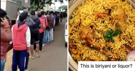 Video Of Hundreds Of People Queuing Up For Hoskote Biryani At 6 Am In ...