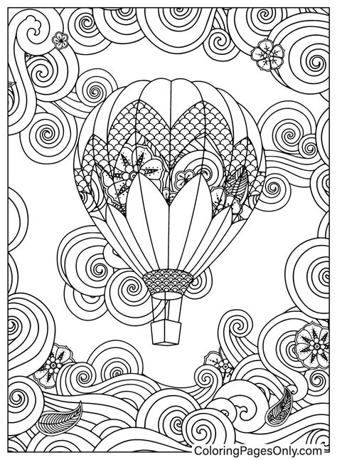 30 hot air balloon coloring pages free pdf printables - 31 Hot Air ...