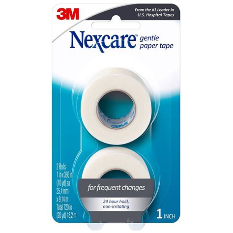 Nexcare Gentle Paper First Aid Tape 1" x 360" Rolls | Walgreens