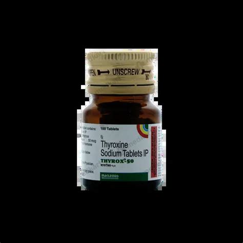 THYROX 50MCG TABLET 100'S Price, Uses, Side Effects & Substitutes | Medkart