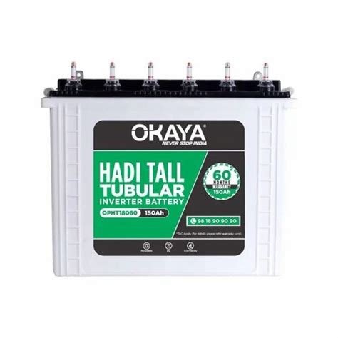 Okaya Tubular Battery - OKAYA OPHT 18060 Distributor / Channel Partner ...