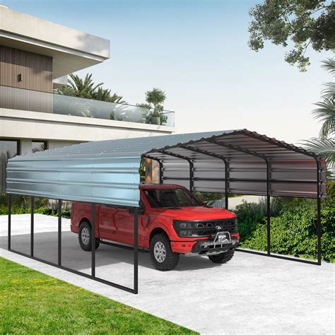 Erommy 12x20 Ft Metal Carport 12 X 20 X 8 | Desertcart INDIA