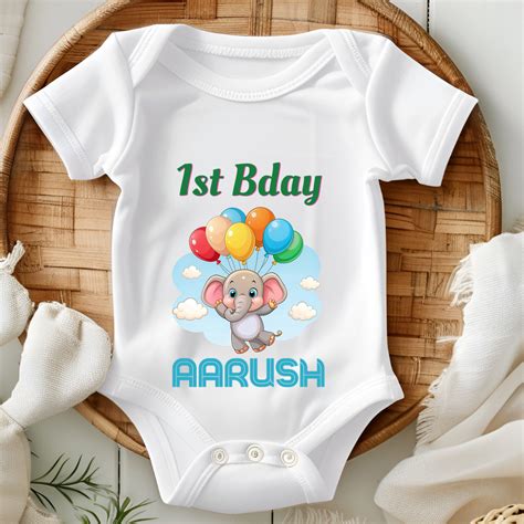 1st Baby Birthday - Custom Baby Romper – Fizzye