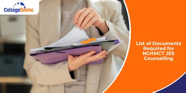 List of Documents Required for NCHMCT JEE Counselling 2025 | CollegeDekho