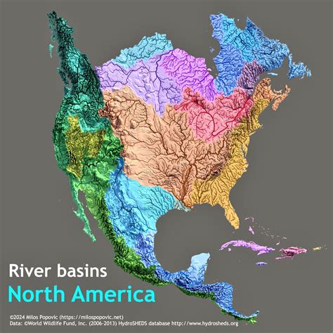 Map Of North American Rivers An Atlas Of North American Rivers