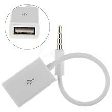 ASTOUND 3.5mm Male AUX Audio Plug Jack to USB 2.0 Female Converter ...