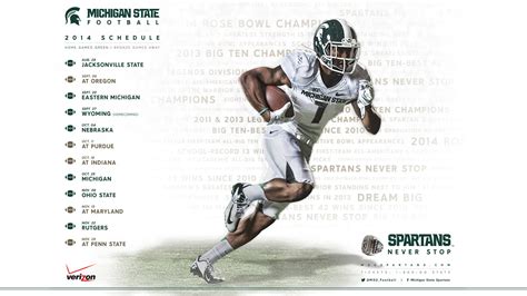 Download 2014 Michigan State University Football Schedule Wallpaper ...