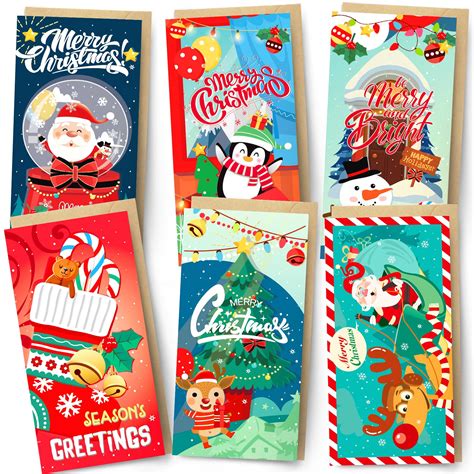 Amazon.com : Christmas Money Cards, 20 Pack Money Christmas Cards with ...